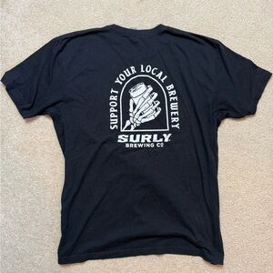 Surly Brewing Co Black Logo Tee